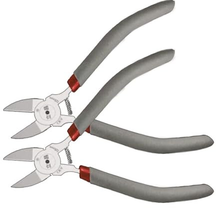 Seitenschneider, 2 Stück Elektronik Seitenschneider 6-Zoll klein Drahtschneider Präzisionsschneide-Zange Elektronik Zange für Schmuck, Basteln, Kabelbinder