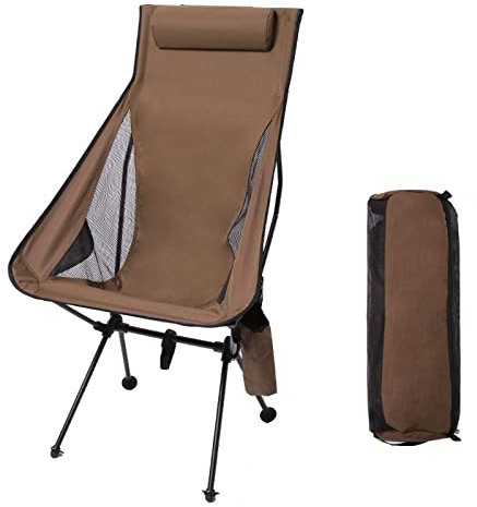 NBHDEK Campingstühle Neuer Outdoor-Campingstuhl Ultraleichter tragbarer Faltbarer Mondstuhl Hochwertiger Angelstuhl aus Aluminiumlegierung Garten-Picknick-Strandstuhl