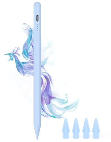 DOGAIN A8 Stylus Pen for iPad 2018-2026, Fast Charge, Palm Rejection-Blue | Magnetic Precision iPad Stylus Compatible with Apple iPad 11/10/9/8/7/6, Pro 12.9/11/13M5/M4, Air M4/M3/M2/5/4/3, Mini 6/5
