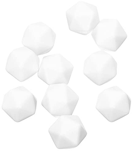 UPKOCH 10pezzi Dadi Vuoti Incompiuti Dadi Acrilici Non Finiti Acrilici Vuoti Piccoli Per Fai Da Te Accessori Personalizzabili