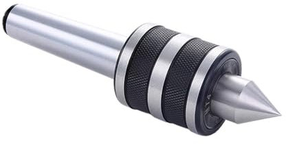 Medium Live Center Accuracy 0.005 MT2 MT3 MT4 For Lathe Machine Revolving Centre Limiting Speed 2000 Alloy Live Centre(Medium Center MT2)