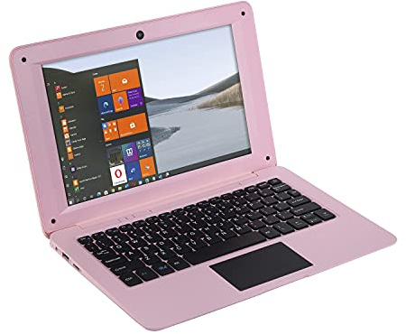 Bigmachine 10 Inch Windows 10 Computer Laptop, 2GB RAM, 32GB Storage, 6 Colours, 6000mAh Battery, Mouse and Charger Included, HDMI (Light Pink)