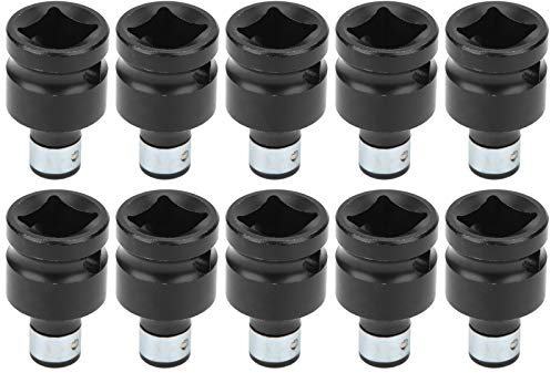 Drill Socket Adapter 10Pcs Socket Adapter, 1 2in Square to 1 Socket Adapter Socket Adapter for 1/2in Square Head to 1/4in Hex Shank Conversion Connector