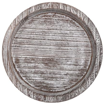 iplusmile Vintage Bandeja Redonda y Decorar para Servir Madera