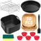 Accessori Friggitrice ad Aria per Philips 5000/3000 Serie L 4.1L (HD9255, HD9252, HD9200), Teglie Silicone Friggitrice ad Aria riutilizzabile per Philips Essential 4,1L, Accessori Airfryer senza BPA