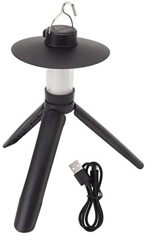 Enlybee Luz de campamento LED USB Cargo por carpa de succión magnética Lámpara de emergencia colgante al aire libre con trípode brillo cálido para acampar senderismo