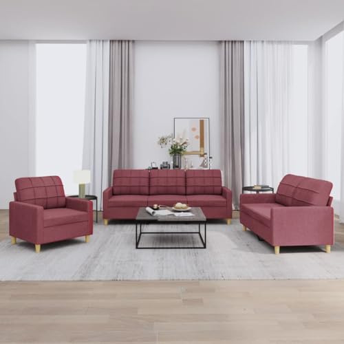 CKioict Langlebige Sofagarnitur aus strapazierfähigem Stoff mit robustem Gestell, bequemer Polsterung und modernem Design für Wohnzimmer