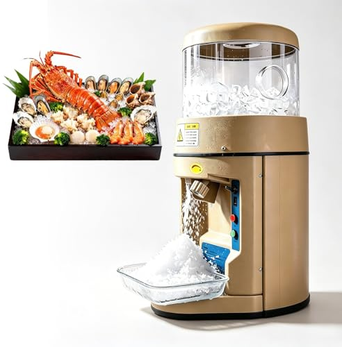 Automatisk Elektrisk Iskrossare 480 W, Kommersiell Israkningsmaskin Med Timerinställningar På 1 Minut Och 2 Minuter, Justerbar Tjocklek För Bingsu Och Slushdrycker I Mjölktebutiker