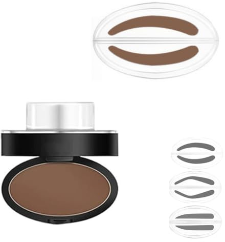 Lovelycat Lot de tampons à sourcils en poudre imperméable pour créer une forme naturelle, imperméable et résistant à la transpiration, non tachable, outil de définition des sourcils adapté aux