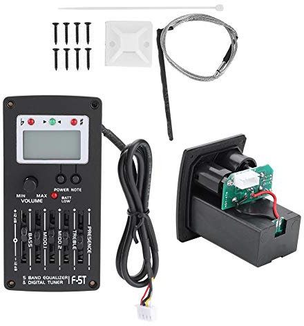 5-Band Gitarren-Equalizer, Prof. Tonabnehmergerät für akustische Gitarre, 5-Band Tonausgleich, Tonausgleich für Musiker,akkustische Gitarre,Studio Aufnahme,Bühnennutzung