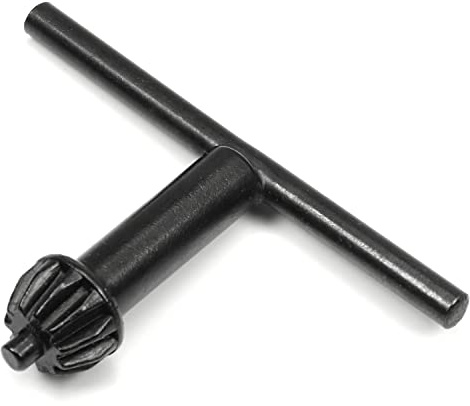 Utoolmart Bohrfutter, 0,3–4 mm, Kegelzahnrad, T-förmiger Griff, Karbonstahl, Bohrfutterschlüssel, 3 mm Durchmesser, Piloten, lose Anziehhilfe für elektrische Bohrmaschine, Spannwerkzeug, 1 Stück
