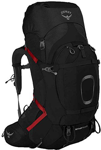 Osprey Unisex_Adult Aether Plus 60 Daypack, Black, L-XL