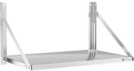 Royal Catering RC-BFWS8045 Wandbord klappbar 80 x 45 cm 40 kg Edelstahl