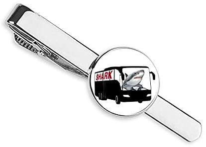 Krawattenklammer mit Haifisch-Bus, Geschenk für Geschäftsmänner
