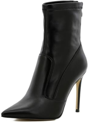 QUEEN HELENA Bottines à Talons Aiguilles Élegantes pour Femme K2014 Noir en polyuréthane., 40 EU
