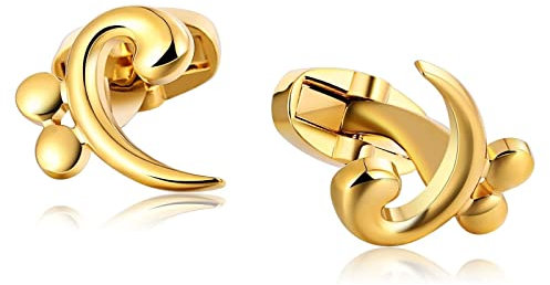 Stfery Manschettenknöpfe für Herren, Manschettenknöpfe Gold Edelstahl Cufflinks Unregelmäßige Form Schmuck Geschenk