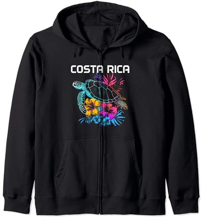 Costa Rica Meeresschildkröte Blumen Tauchen Surfer Souvenir Kapuzenjacke
