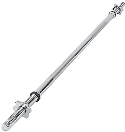 Wuuhoo Bilanciere Rocco - Manubrio 30 mm, acciaio cromato con chiusura a stella - Attrezzo fitness per casa, capacità 150 kg 200 cm
