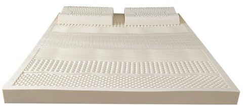 TFDRSEXVD Matratze aus 100% Naturlatex – weiche Körpermassagematratze – mittlere Festigkeit – 5,1 cm,Massage Type,70x140cm