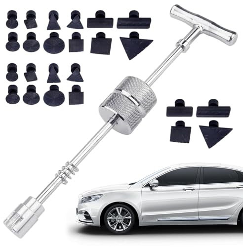 - Auto-Dämpfer-Abzieher-Set, 25 Werkzeuge zum Entfernen von Dellen und Karosserie-Reparaturen, professionelles Werkzeug zum Entfernen von Beulen und Karosserie-Reparaturen, multifunktionales Werkzeug