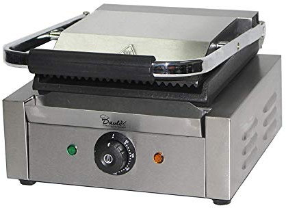 Davlex panini press machine pannini maker commercial contact grill electric hotplate top ribbed griddle effect