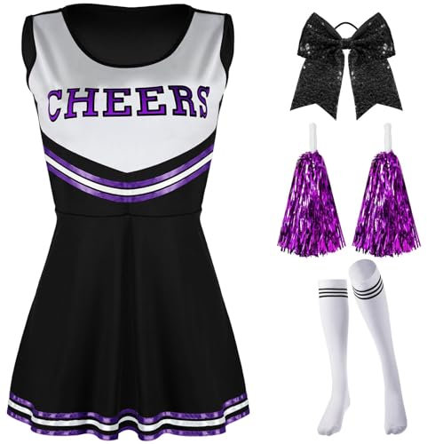 Meine Bestellungen Anzeigen Cheerleader Kostüm Kinder Cheerleader Kostüm Damen Cheerleader Kostüm Kinder Partnerkostüme Cheerleader Kostüm Mädchen 152 Kostüm Cheerleader Kinder(#Damen Black,L)