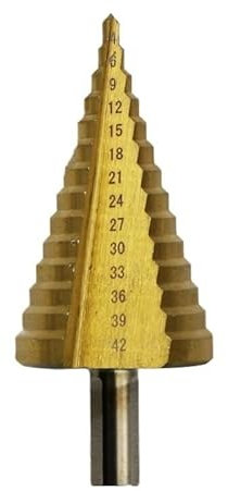 4-32mm 4-42mm Schnellarbeitsstahl-Stufenbohrer for Metall-Holz-Lochschneider HSS-titanbeschichtetes Bohren von Elektrowerkzeugen in großer Größe(4-42)