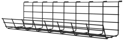 KVZJITSX Kabelkorb Unter Schreibtisch Kabel-Schreibtischdraht-Organizer, Management-Tablett, Kabel-Management-Halter, Lagerregale, Körbe, Käfig, Büro-Organizer, Korbtisch FüR Kabel