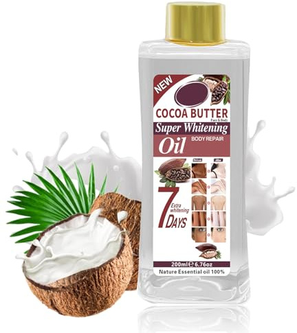 Olio di cocco, olio per il corpo di cocco, olio per il corpo di cocco, olio per la cura della pelle anti invecchiamento per viso e corpo, olio di cocco per idratare, tonifica la pelle, riduce le linee