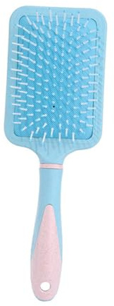 Veemoon Peigne Large pour Boucles Paille de Blé Brosse Palette Légère et Portable pour Chevelu Démêlage Doux des Cheveux Bouclés Voyage et Activités Extérieures Couleur Bleu