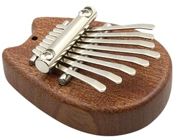 Pianoforte portatile con pollice a 8 pulsanti in legno pollici strumento musicale portatile tascabile durevole pianoforte per principianti