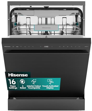 Hisense Standard Dishwasher - Black - A Rated