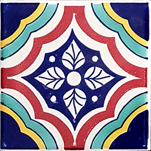 PIASTRELLA in Ceramica Decorate 10X10XH1, Ceramic Tile (Ordine Minimo 5 Pezzi Anche l'uno Diverso dall'altro)