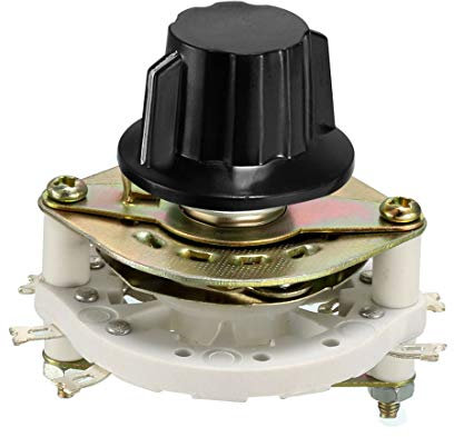 sourcing map 2P2T 2 Pole 2 Position 1 Deck Band Channel Rotary Switch Selector with Knob