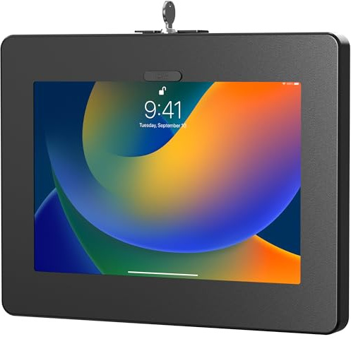 CTA Verriegelbare Anti-Diebstahl-Tablet-Wandhalterung für iPad 10. Generation 11 Zoll, 7./8./9. Gen, Air 4 - Kompatibel Mit Galaxy Tab, Lenovo Tab 4, Zebra Tablets & Mehr