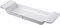 Bath Rack Expanding Plastic Bathtub Caddy, Bathroom Rack, Expandable L55-80cm, Over The Tub Storage Tray, WHITE