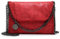 Valleycomfy Damen Handtaschen Clutches Elegante Schultertasche Handtasche Metallic Kette Riemen PU Leder Cross Body Taschen (Rot Neu)