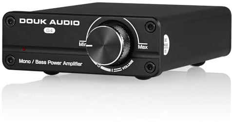 Douk Audio G4 Mini Subwoofer Amplifier, 100W Subwoofer&Full-Frequency Mono Channel Digital Power Amplifier