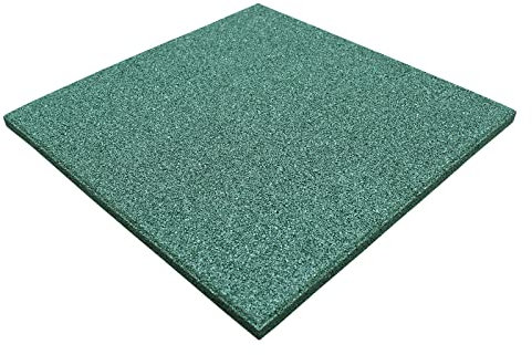 Fallschutzmatten Grün 50x50x4cm Spielplatz Schaukel Gummiplatte Kraftstation Workoutmatte