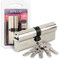 APECS Cylindre de serrure profilé 35/40 mm pour serrure de porte d'entrée avec 5 clés Modèle SM-75 (35/40)