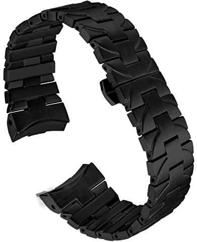 NDJQY Uhr zubehör Für Panerai PAM441 111 serie stahl armband herren business edelstahl uhr kette zubehör 24mm, 24 mm, Kunststoff, Achat