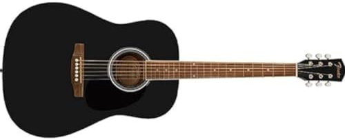Fender FA-25 Dreadnought Acoustic Guitar, Walnut Fingerboard, Black