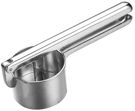 Schiacciapatate, schiacciapatate, in lega di alluminio, resistente, antiruggine, con impugnatura ergonomica, gadget da cucina per soia, carote, pere, uva