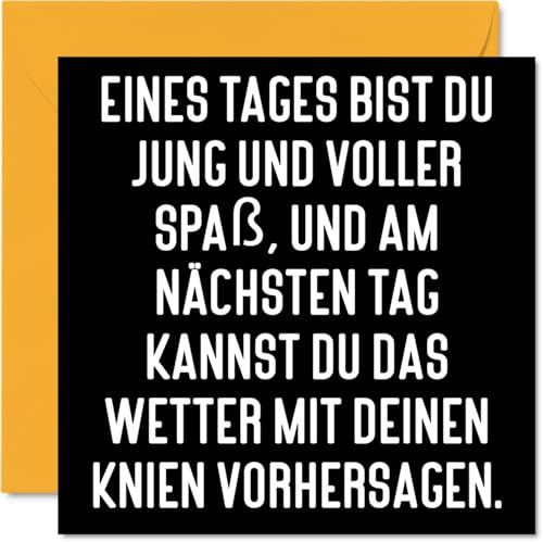 Stuff4 Geburtstagskarte Lustig Männer und Frauen, Das Wetter | Lustiger Alles Gute Zum Geburtstag Karte für Bruder Schwester Freund Freundin Tante Onkel 145mm Scherzen Glückwunschkarten
