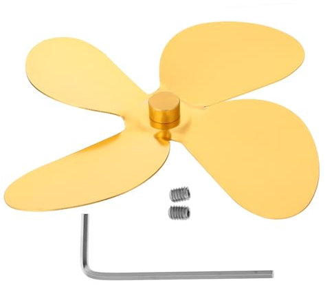 ULDIGI 4 Heizungszubehör aus Aluminiumlegierung nicht elektrisch leise Kaminventilatoren kleiner Aluminiumventilator Ventilatorzubehör