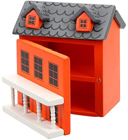 Abaodam Holzvilla Modell Containerhaus Mini Enten Puppenhaus Bausatz Puppenhäuser Raumdekor Diorama Bausatz Tier Miniatur Puppenhaus Simulation Mini Baum Puppenhaus Puppen Bausätze Auto