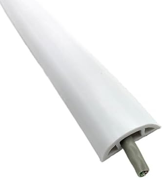 Pasacables Suelo,Canaleta Cables Suelo Cubierta de cable de piso de 1 m Cubierta de cable de piso autoadhesiva Protector de conducto de cableado de extensión Ranura for cable eléctrico Ocultador de ca