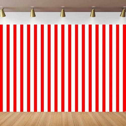 Sfondo fotografico per feste a tema circo con tendone, strisce rosse e bianche, poster per decorazioni per feste, studio fotografico per baby shower 250x180CM