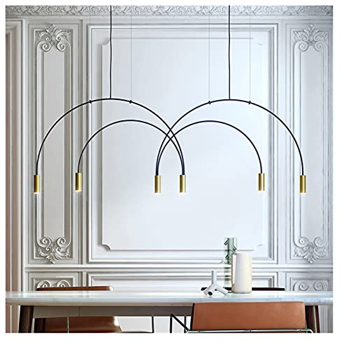Lampadario minimalismo Post Moderno lampadario a LED arcuato Compatibile con la Sala da Pranzo lampadario appiccicoso Elegante, Lampada da Parete