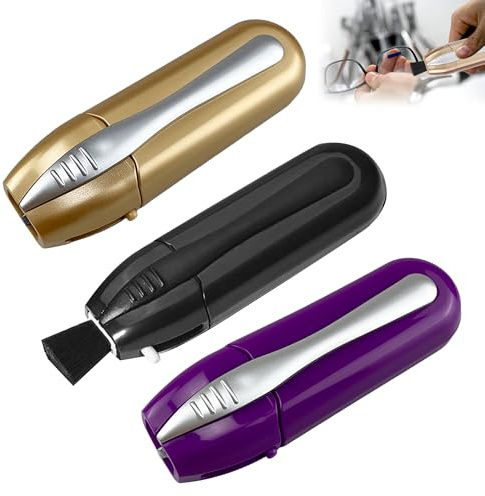 3PCS Glasses Cleaning Kit, Glasses Cleaner Tool, Reusable Glasses Lens Cleaner, Portable Microfiber Spectacle Eyeglass Cleaner Brushes Set for Glasses, Sunglasses Etc.
